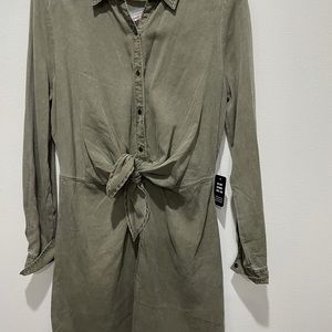 Knee length Denim Shirt dress